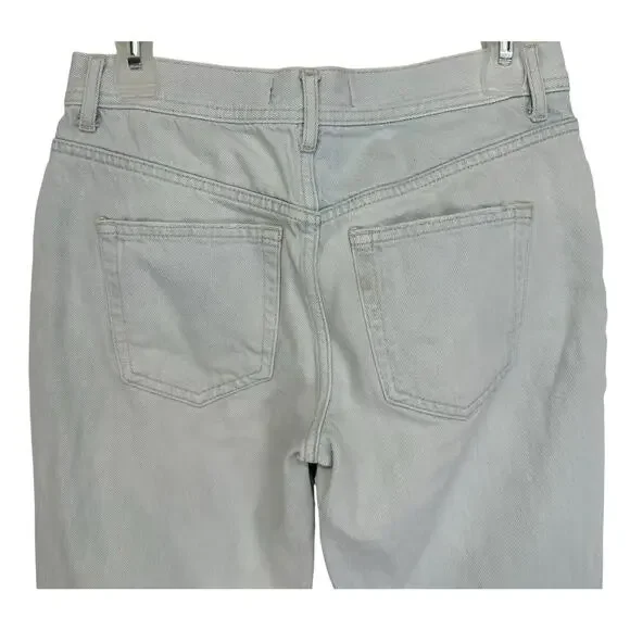 Free People We The Free Maggie Straight Cropped Blue Jean Light Wash Size 26 - Picture 7 of 10